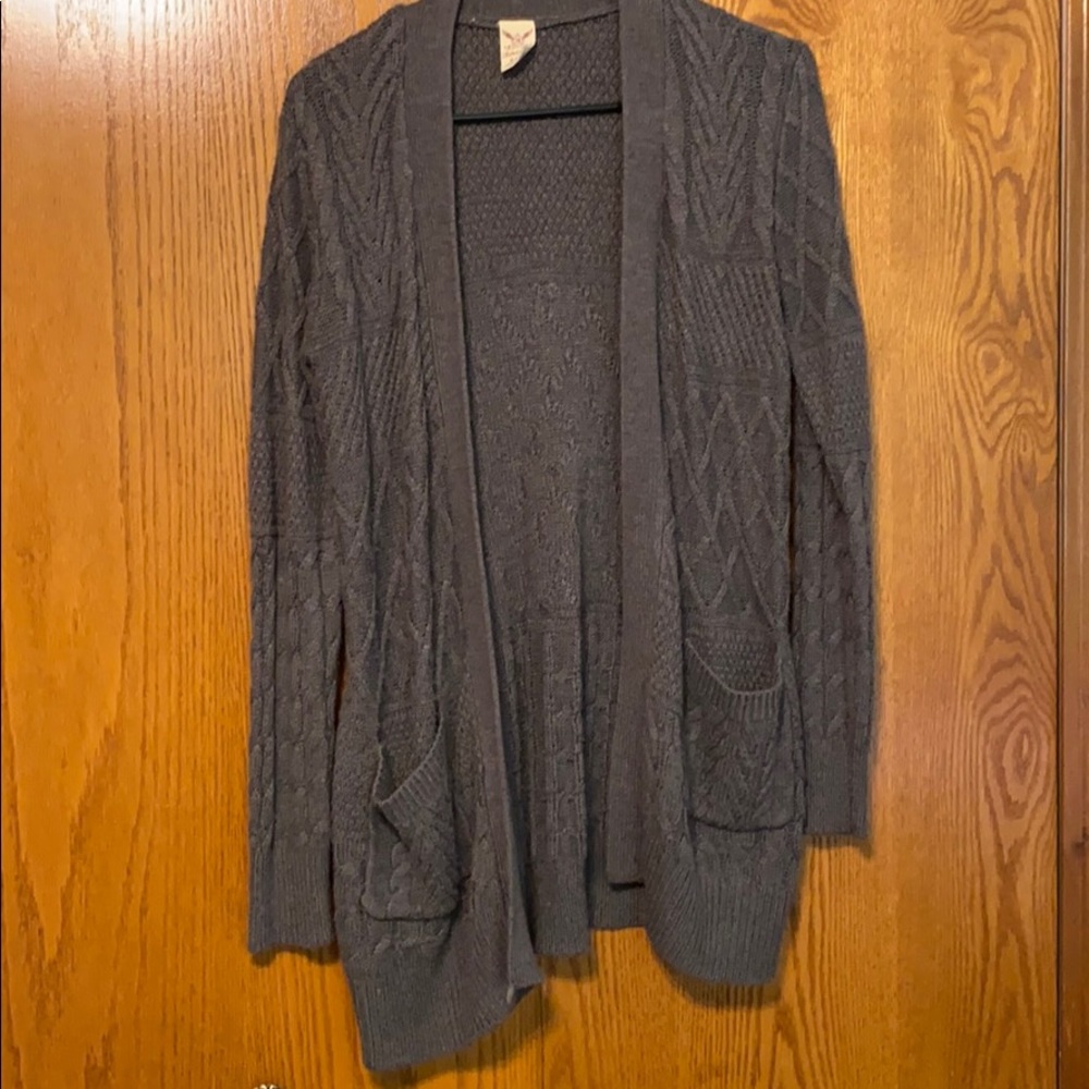 Dark grey Cardigan with pockets!